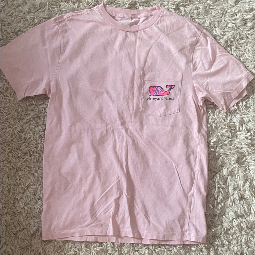 Vineyard Vines Kids Light Pink Short Sleeve Tee